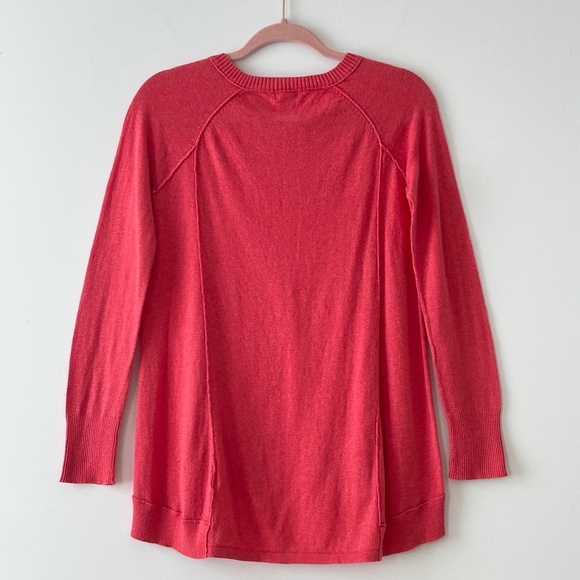 Mossimo Coral Cotton & Wool V-Neck Sweater - Picture 11 of 16